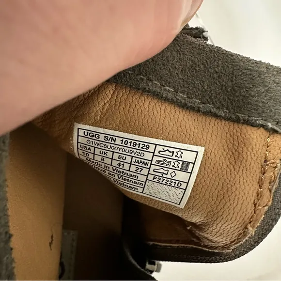 UGG Reid Womens Soft Suede Moccasins Size 10 Slate Gray