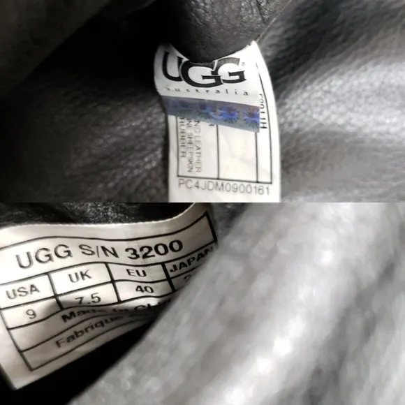 Ugg Revenna Leather Wedge Boots Size 9