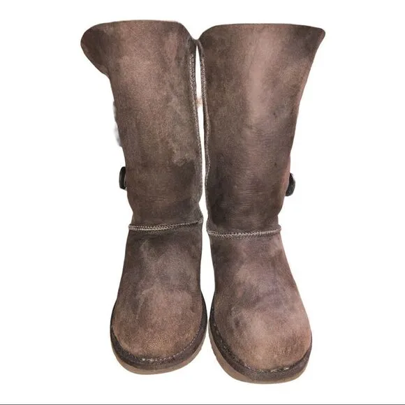 UGG Bailey, 3 Button Brown Boots Authentic