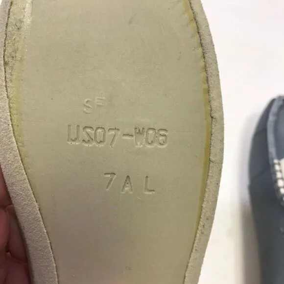 UGG Light Blue Suede Sheepskin Moccasins 7