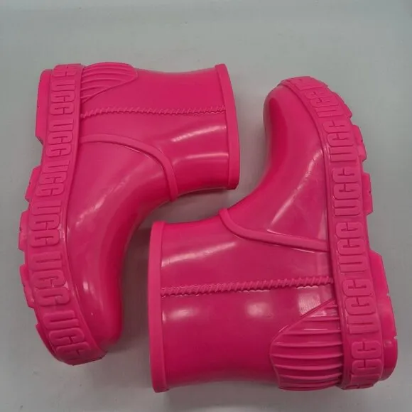 Uggs Youth Girls Rain Boots Size 1 Taffy Pink  Drizlita Tpe