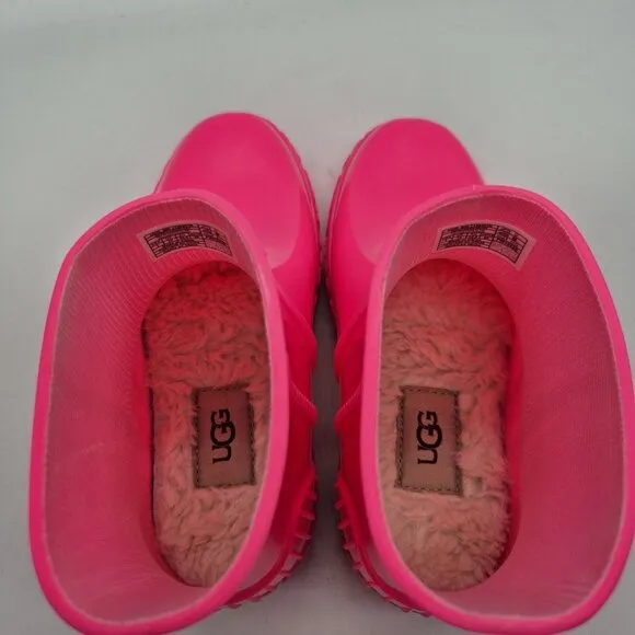 Uggs Youth Girls Rain Boots Size 1 Taffy Pink  Drizlita Tpe
