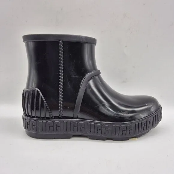 Uggs Youth Girls Rain Boots Size 3 Taffy Black  Drizlita Tpe