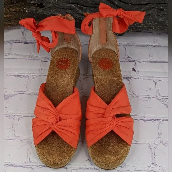 UGG® Starla Coral Espadrille Wedges