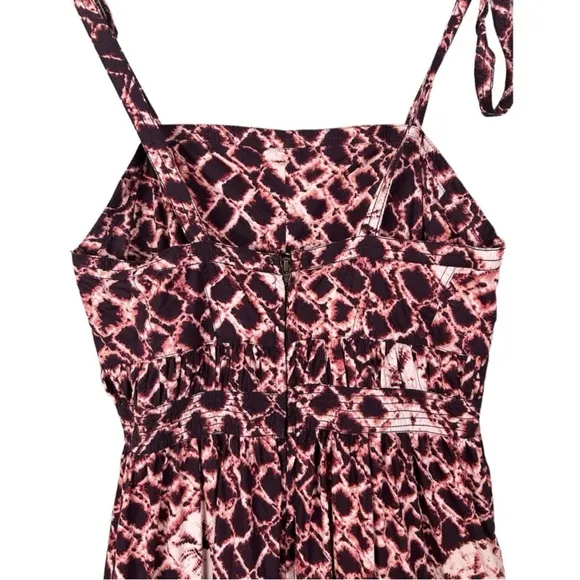 Ulla Johnson Eryn Cotton Dress in Henna Tie Strap Midi Batik 0