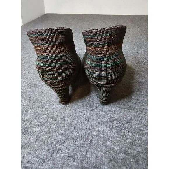 United Nude Fold Mid Green/Brown Ankle Heeled Booties Size 35 /‎ 5