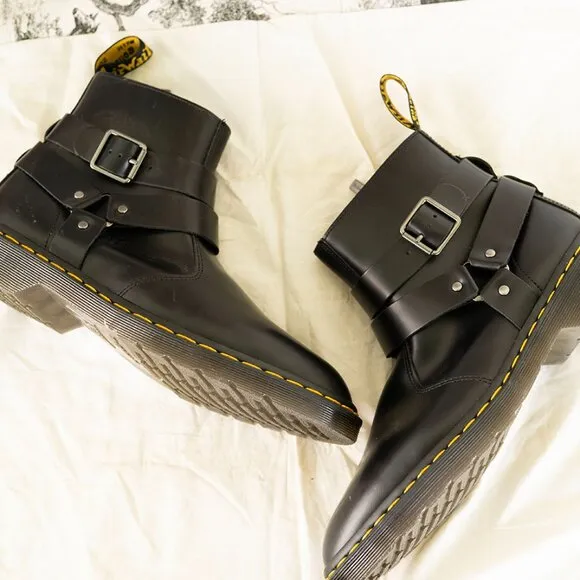 US Men's 10 Dr. Martens Jaimes Leather Harness Chelsea Boots AirWair Punk Shoes
