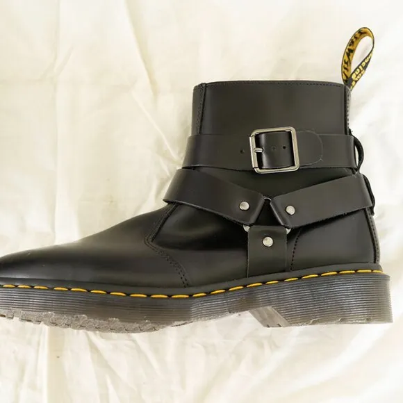 US Men's 10 Dr. Martens Jaimes Leather Harness Chelsea Boots AirWair Punk Shoes