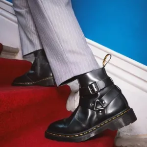 US Men's 10 Dr. Martens Jaimes Leather Harness Chelsea Boots AirWair Punk Shoes