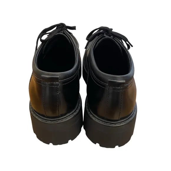 Vagabond Cosmo 2.0 Black Polished Leather Lace Up Loafer