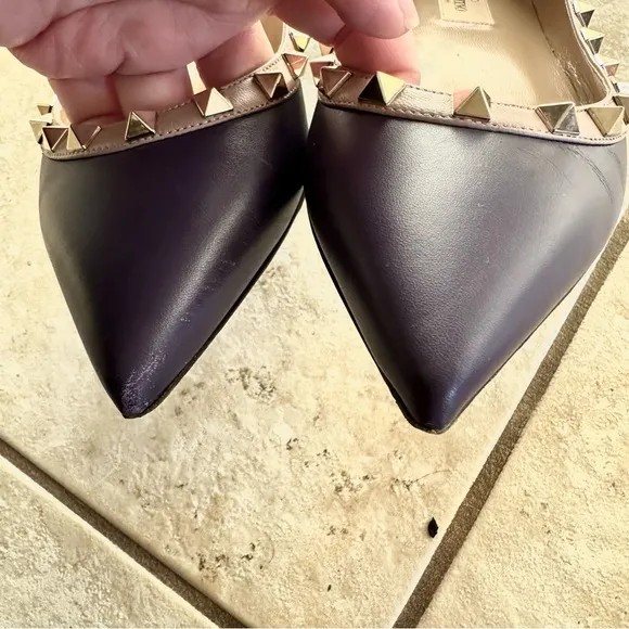 Valentino Garavani Rockstud leather flats 37.5