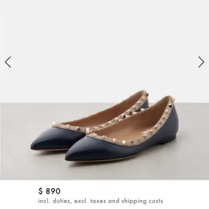Valentino Garavani Rockstud leather flats 37.5