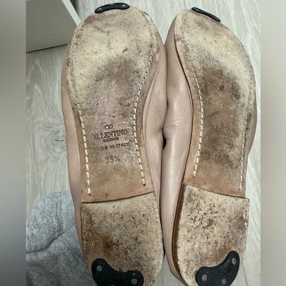 Valentino Leather Mary Jane Flats