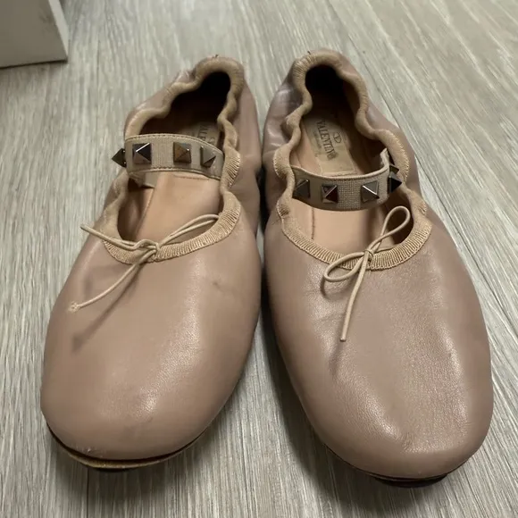 Valentino Leather Mary Jane Flats