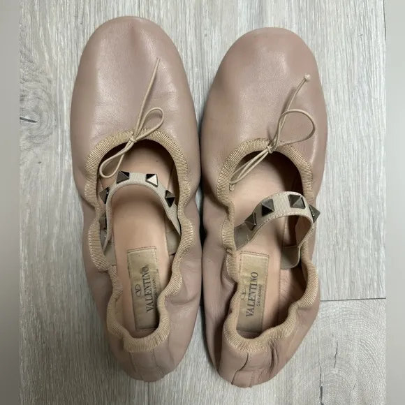 Valentino Leather Mary Jane Flats