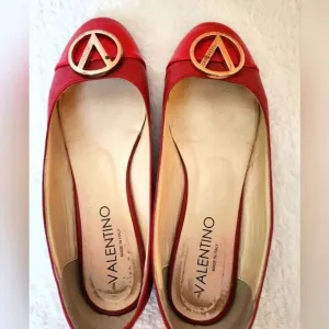 Valentino Red Leather Flats
