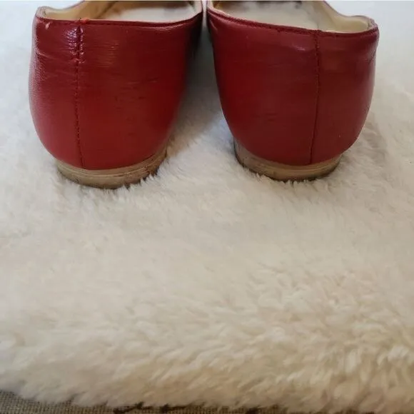 Valentino Red Leather Flats