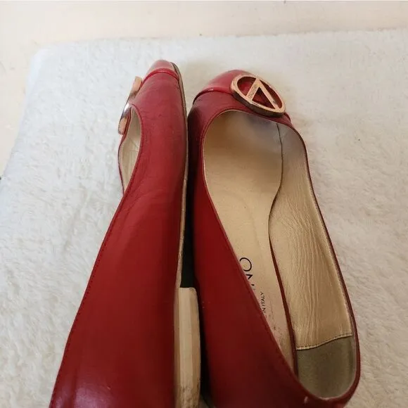 Valentino Red Leather Flats