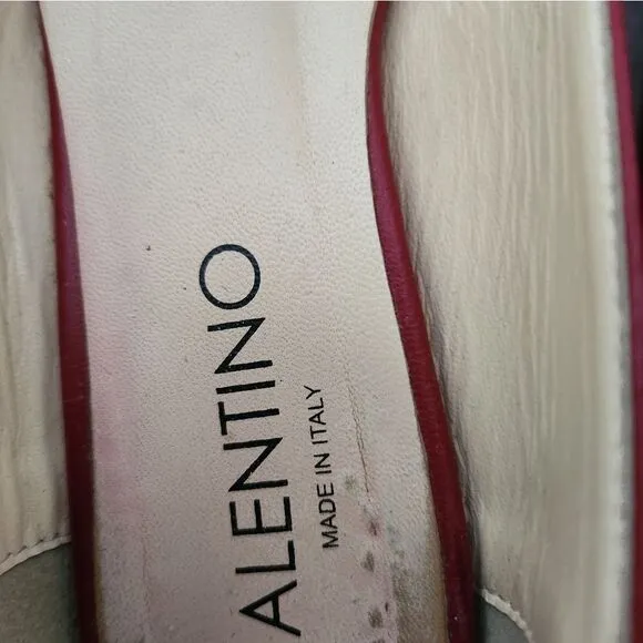Valentino Red Leather Flats