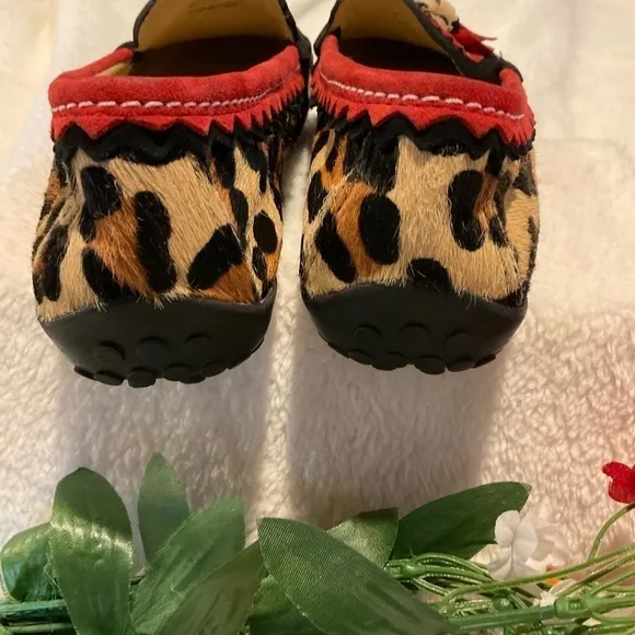 VANELI Calf Fur Moccasins with Tassels