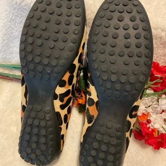 VANELI Calf Fur Moccasins with Tassels