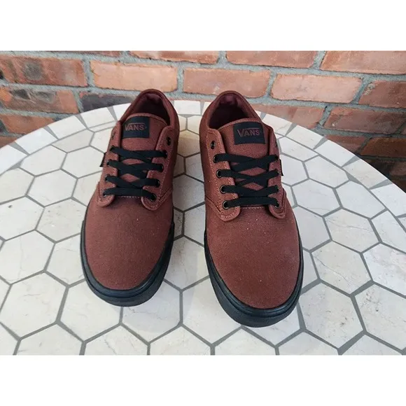 Vans Atwood Mixed Canvas Root Beer Brown Size 11.5 Men New Rare Skateboarding