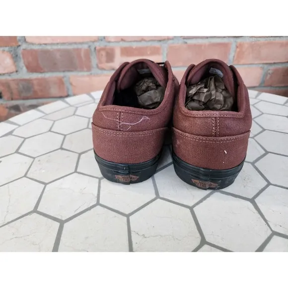 Vans Atwood Mixed Canvas Root Beer Brown Size 11.5 Men New Rare Skateboarding