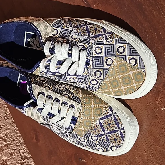 Vans authentic Patchwork Unisex sneakers tennis shoes size M6.5 /Wo'n 8