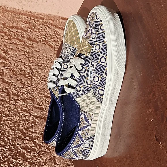 Vans authentic Patchwork Unisex sneakers tennis shoes size M6.5 /Wo'n 8