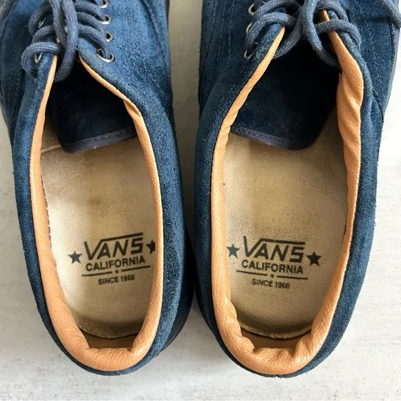 Vans California Men’s Era Wingtip Shoe Sneaker Sz 8.5 Blue Suede Shoe Rare
