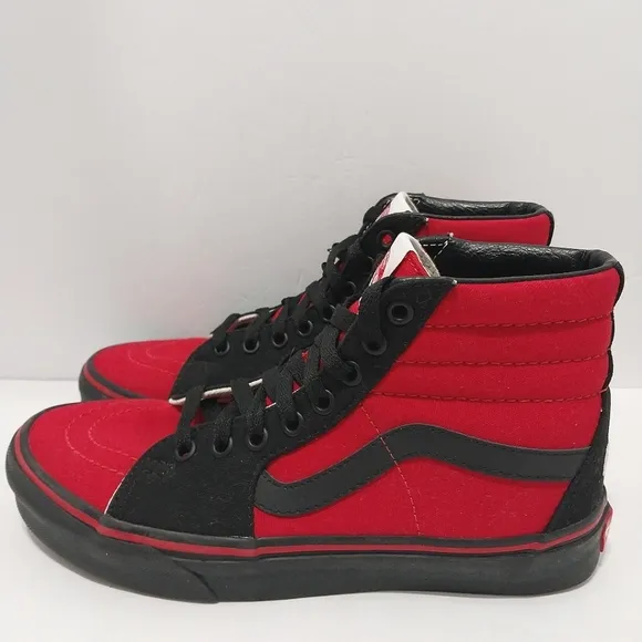 Vans Custom Sk-8 Hi &quot;Red Riot&quot; Sneakers, NEW‎ 7.5|EUR 38