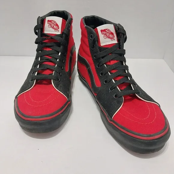 Vans Custom Sk-8 Hi &quot;Red Riot&quot; Sneakers, NEW‎ 7.5|EUR 38