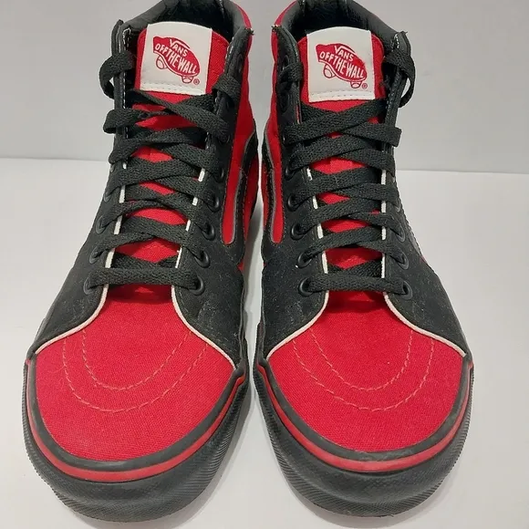 Vans Custom Sk-8 Hi &quot;Red Riot&quot; Sneakers, NEW‎ 7.5|EUR 38