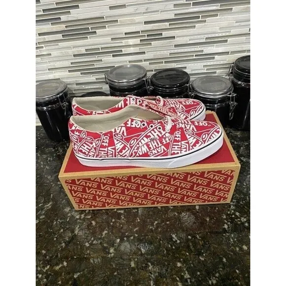 Vans Doheny 'OTW Repeat' Canvas Shoes (Size: 13, Color: Red/White)