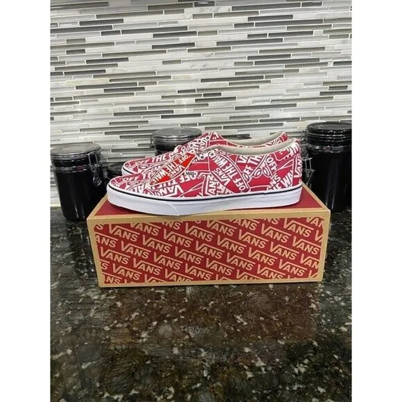 Vans Doheny 'OTW Repeat' Canvas Shoes (Size: 13, Color: Red/White)