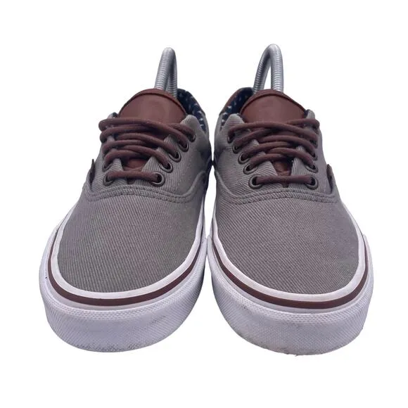Vans Era 59 Frost Gray Plus Low Top Canvas Skate Shoes Mens 6.5 Womens 8