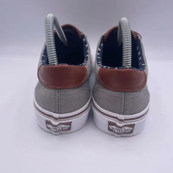 Vans Era 59 Frost Gray Plus Low Top Canvas Skate Shoes Mens 6.5 Womens 8