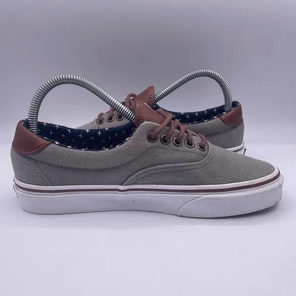 Vans Era 59 Frost Gray Plus Low Top Canvas Skate Shoes Mens 6.5 Womens 8