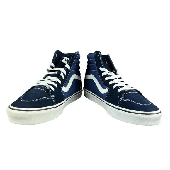 VANS Filmore Hi Navy Blue Suede Canvas Shoes Men's Size 12