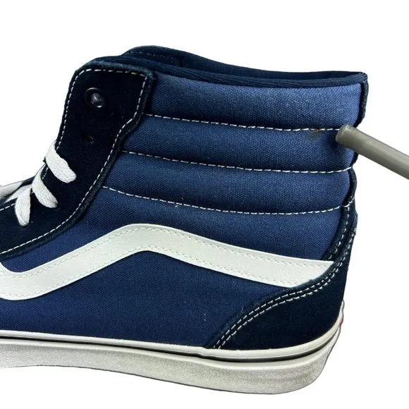 VANS Filmore Hi Navy Blue Suede Canvas Shoes Men's Size 12