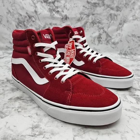 Vans Filmore Hi Suede/Canvas Chili Pepper Men's Shoes Size 11