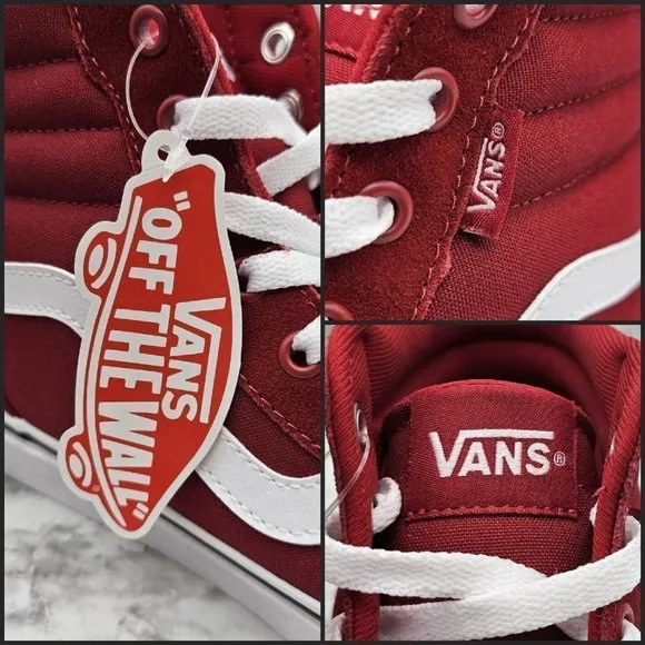 Vans Filmore Hi Suede/Canvas Chili Pepper Men's Shoes Size 11
