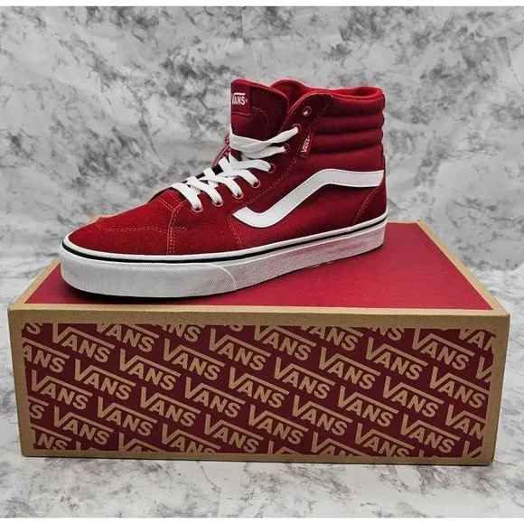 Vans Filmore Hi Suede/Canvas Chili Pepper Men's Shoes Size 11