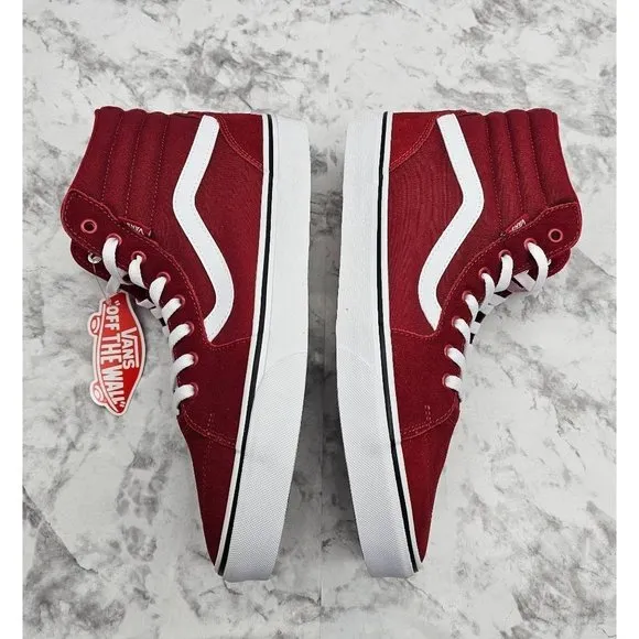 Vans Filmore Hi Suede/Canvas Chili Pepper Men's Shoes Size 11