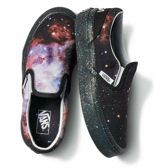 Vans Infant Toddler X NASA Space Voyager Galaxy Classic Slip-On Shoes