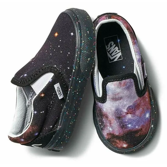 Vans Infant Toddler X NASA Space Voyager Galaxy Classic Slip-On Shoes