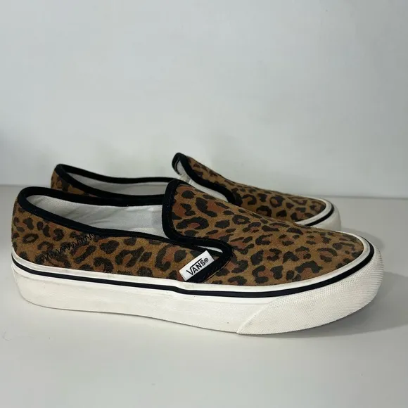 Vans Leopard Ultracrush Slip On SF Skateboard Low Top Shoes Sneakers