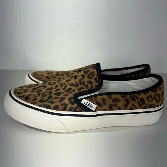 Vans Leopard Ultracrush Slip On SF Skateboard Low Top Shoes Sneakers