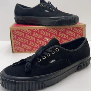 Vans Men's Authentic 44 LAnaheim Factory Og SuedeVN0005U4BLK Black Canvas Shoe