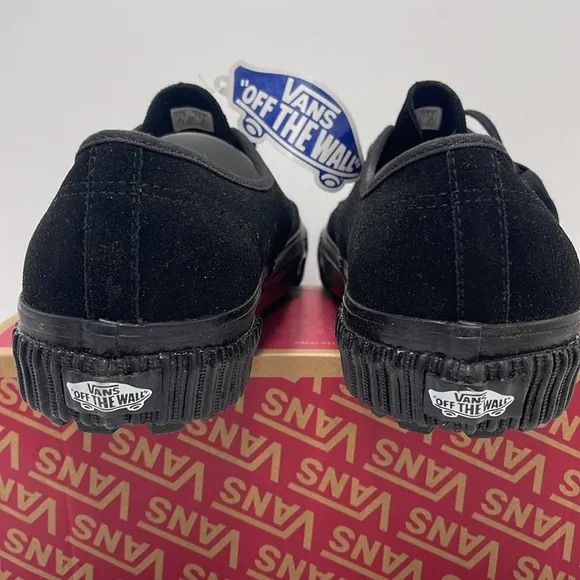 Vans Men's Authentic 44 LAnaheim Factory Og SuedeVN0005U4BLK Black Canvas Shoe